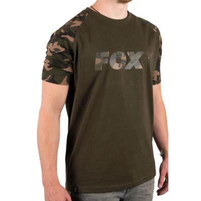 FOX Raglan Camo / Khaki Sleeves T-shirt