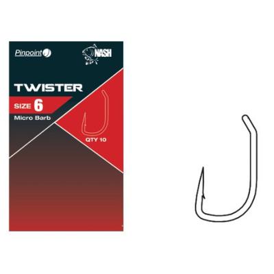 NASH Hameçons Pinpoint Twister (x10)