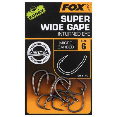 FOX Edges Armapoint Super Wide Gape (Inturned Eye) Hooks (x10)