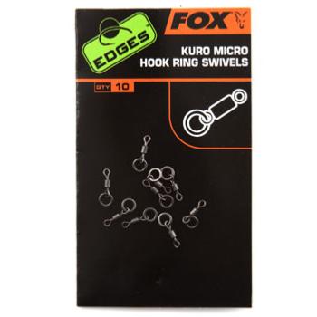 FOX Edges Kuro Micro Hook Ring Swivels (x10)