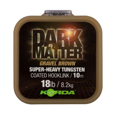 KORDA Dark Matter Tungsten Coated Braid Gravel Brown 18lbs (10m)