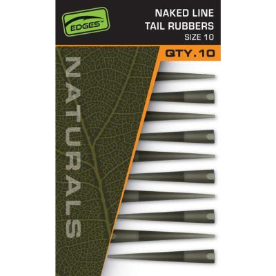 FOX Edges Naturals Size 10 Naked Line Tail Rubbers (x10)