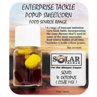 ENTERPRISE TACKLE Flavour Pop Up Sweetcorn Squid & Octopus (x8)