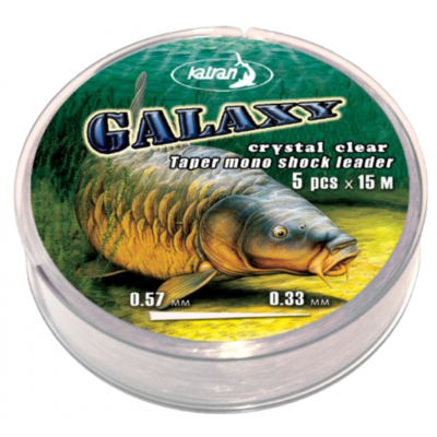 KATRAN Tapered mono shock leader GALAXY (x5)