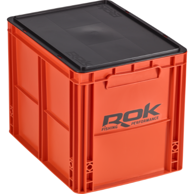 ROK Kit Caisse de Rangement Orange + Couvercle Noir