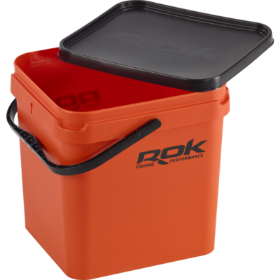 ROK Square Bucket Orange 17L + Couvercle
