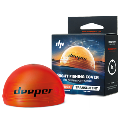 DEEPER Couvercle Orange pour Pêche de Nuit