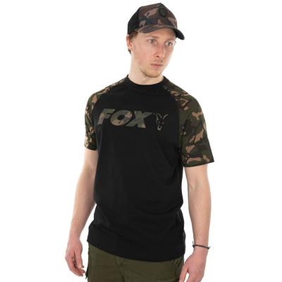 FOX Black  / Camo Raglan T-shirt