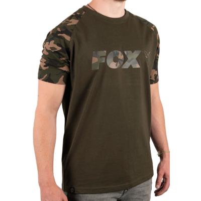 FOX Raglan Camo / Khaki Sleeves T-shirt