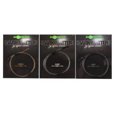 KORDA Dark Matter Leader QC Swivel 50cm (40lbs) (x1)