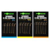 KORDA Spinner D-rig Kickers Green / Brown (x10)