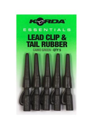 KORDA Essentials Lead Clips & Tail Rubbers (x5)