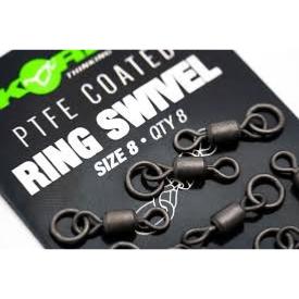 KORDA PTFE Ring Swivel Size 8 (x8)