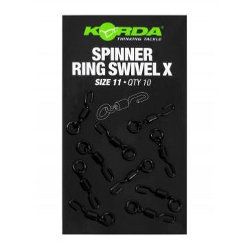 KORDA Spinner Ring Swivel X Size 11 (x10)