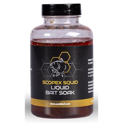 NASH Liquid Bait Soak Scopex Squid (250ml)