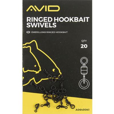 AVID CARP Ringed Hookbait Swivels (x20)
