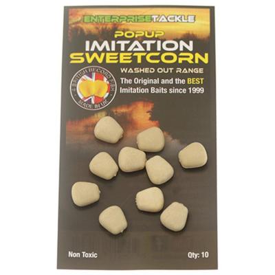 ENTERPRISE TACKLE Washed Out Pop Up Sweetcorn Jaune (x10)
