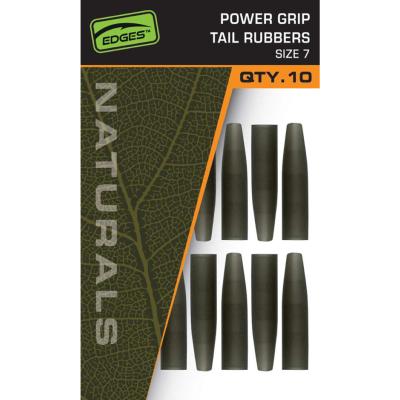 FOX Edges Naturals Power Grip tail rubbers size 7 (x10)