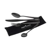 FOX Cookware Black Stainless Cutlery Set