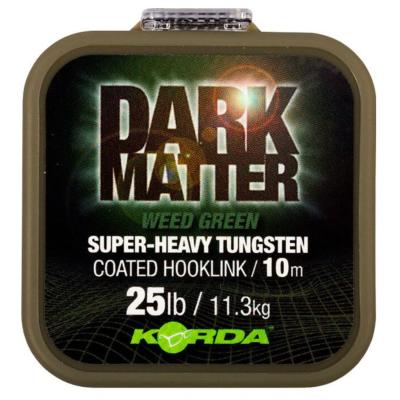 KORDA Dark Matter Tungsten Coated Braid Weed Green 25lbs (10m)