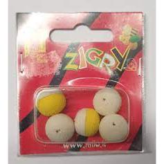 MILO Mousse Zigry Ball Big Blanc / Jaune (x5)