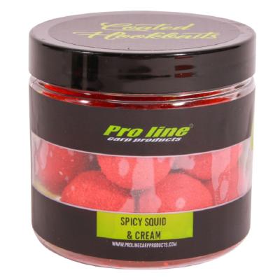 PRO LINE Coated Hookbaits Core Spicy Squid & Cream 15mm