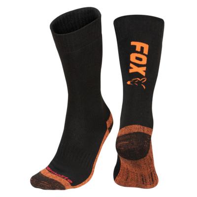 FOX Black / Orange Thermolite Long Socks
