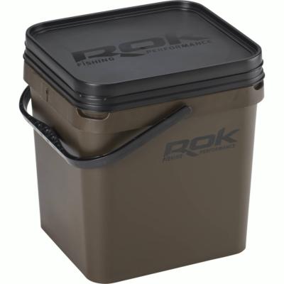 ROK Square Bucket Kaki 17L + Cuvette + Couvercle