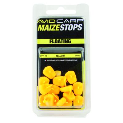 AVID CARP Floating Maize Stops Long (x15)