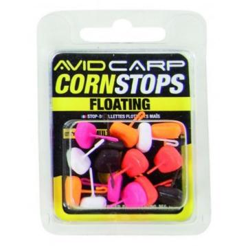 AVID CARP Floating Corn Stops Short Mixed Colours (x15)