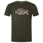 KORDA Outline Tee Dark Olive