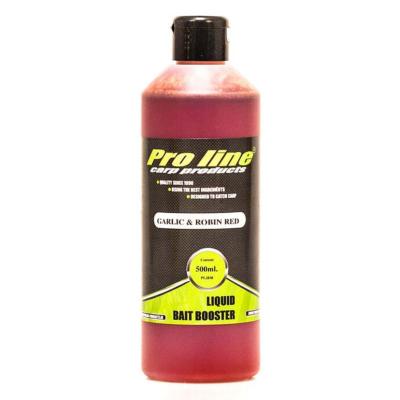 PRO LINE Liquid Bait Booster Garlic & Robin Red (500ml)