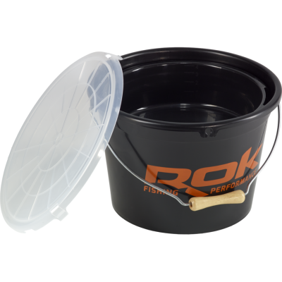 ROK Kit Amorçage Noir 13L (Seau + Couvercle + Cuvette)