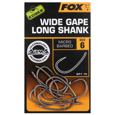 FOX Edges Armapoint Super Wide Gape Longshank Hooks (x10)