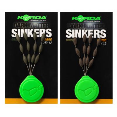 KORDA Dark Matter Sinkers Large (x12)