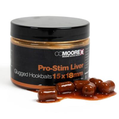 CC MOORE Glugged Hookbaits 15x18mm Pro-stim Liver (x50)