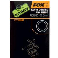 FOX Edges Kuro Coated Rig Rings (x25)