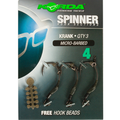 KORDA Spinner hook sections Krank (x3)