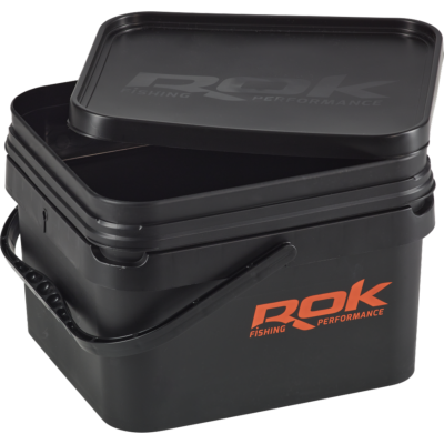 ROK Square Bucket Noir 10L + Cuvette + Couvercle