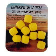 ENTERPRISE TACKLE Zig Rig Surface Baits Jaune (x10)