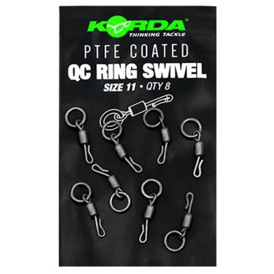 KORDA PTFE QC Ring Swivel Size 11 (x8)