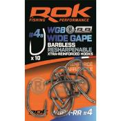 ROK Hameçons Wide Gape X-Tra Resharpenable Reinforced B (x10)