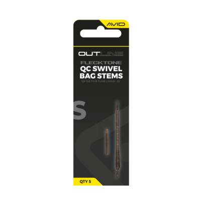 AVID CARP Outline Flecktone Bag Stems QC Short (x5)
