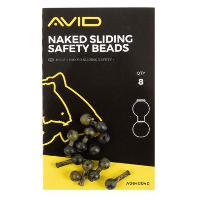 AVID CARP Naked Sliding Safety Beads (x8)