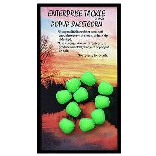 ENTERPRISE TACKLE Fluoro Pop Up Sweetcorn Vert (x10)