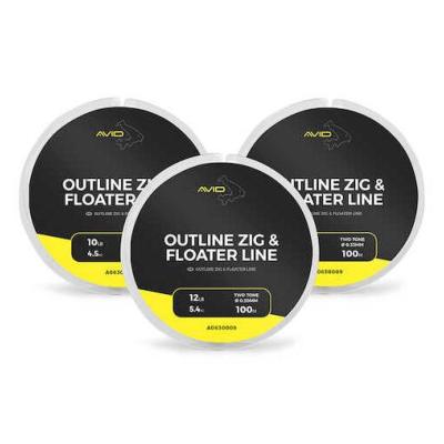 AVID CARP Outline Zig & Floater Line (100m)