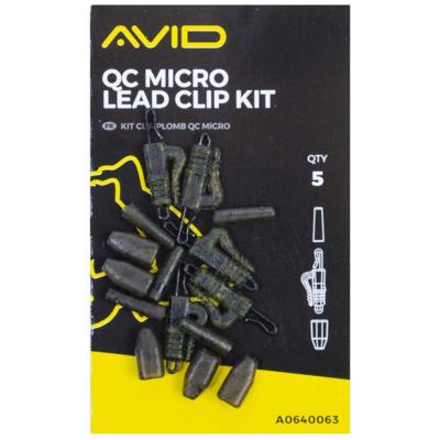AVID CARP QC Micro Lead Clip Kit (x5)