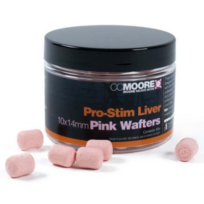 CC MOORE Pro-stim Liver Dumbell Wafters Pink 10x15mm (x65)