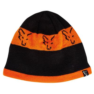 FOX Black / Orange Beanie