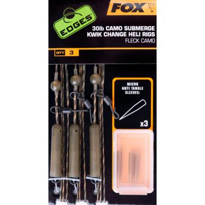 FOX Edges Submerge Heli Rigs Kwik Change Camo (x3)